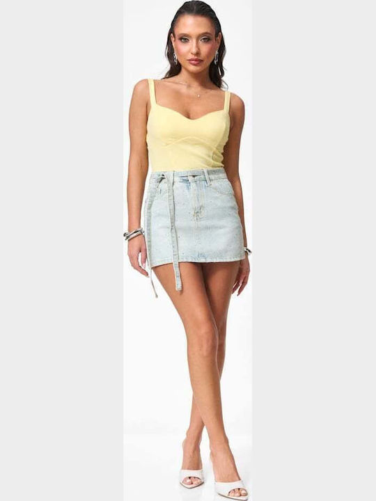Women's Shorts Light Blue Open