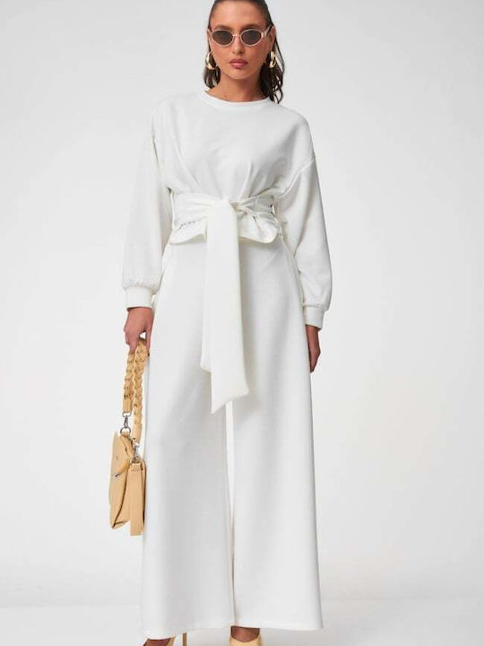 Women's White Set with Trousers