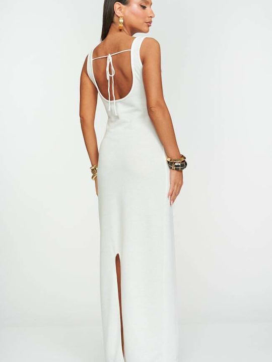 Summer Maxi Dress for Wedding Christening White