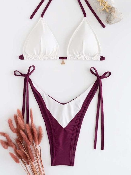Set Bikini Triangle Burgundy
