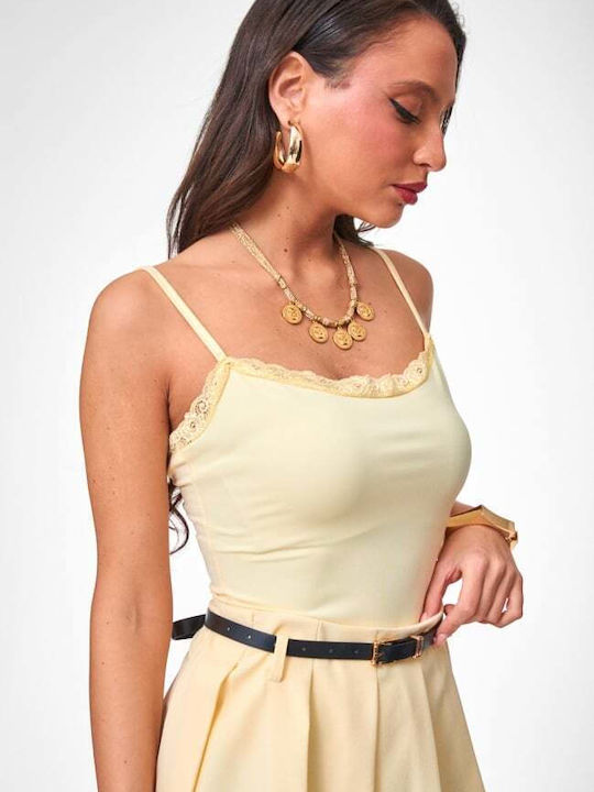 Lace Bodysuit Yellow