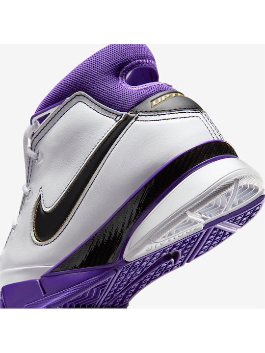 Kobe 1 Protro 81 Points High Basketball Shoes White Black Court Purple