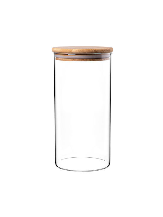 Kadax Set 6 Bucăți Vaze Utilizare Generală Cu Capac Sticlă Transparentă 1400ml 6 Bucăți