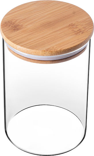 Kadax Set 3Stücke Lebensmittelgläser Allgemeine Verwendung mit Glasdeckel Transparent 1040ml