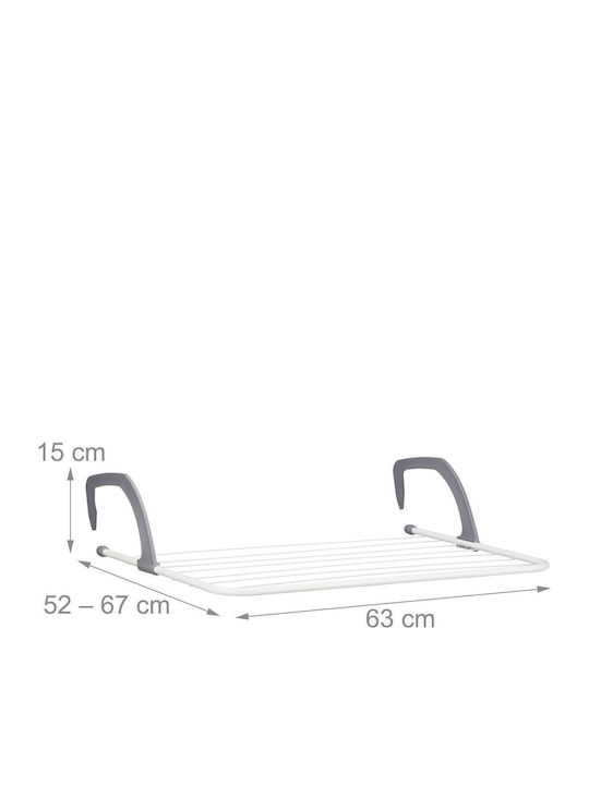 Relaxdays Uscătoare Rufe Pandantiv Inox cu Lungimea Suportului de Uscare a Hainelor 4m