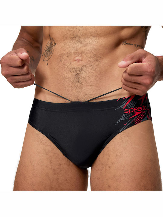 Men's Swimwear Slip Black/Red