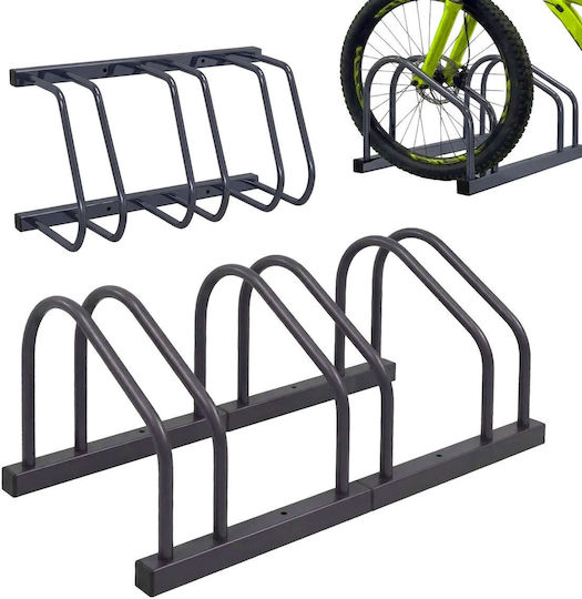 Relaxdays Bară De Parcare Pentru Biciclete Cu 6 Compartimente