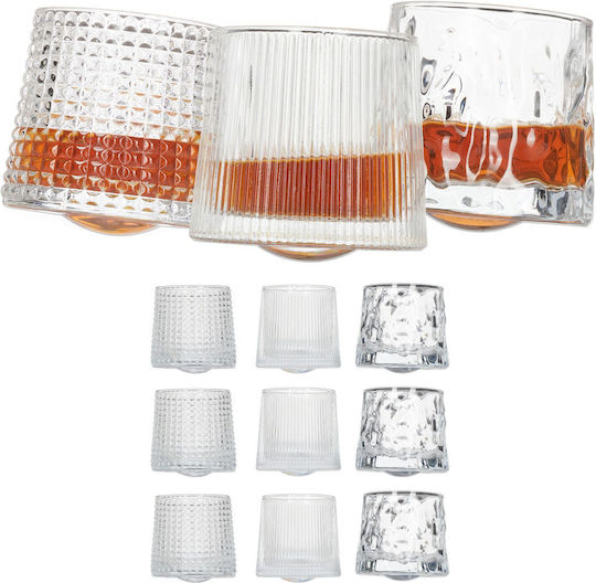 Relaxdays Σετ Ποτήρια Ουίσκι από Γυαλί 150ml 10039779 9τμχ