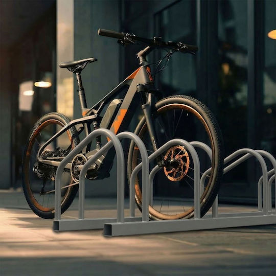 Relaxdays Bară De Parcare Pentru Biciclete Cu 6 Compartimente