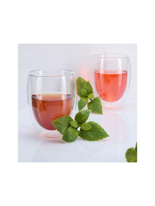 Relaxdays Pahar Cafea Freddo Din Sticlă 350ml