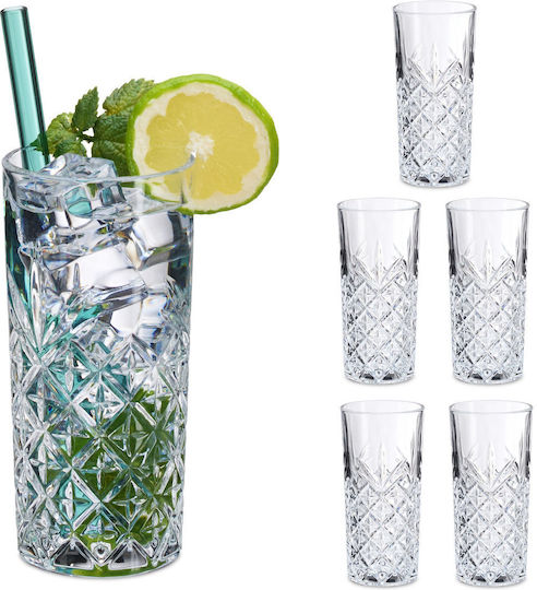 Relaxdays Σετ Ποτήρια από Γυαλί 330ml 10050095 6τμχ