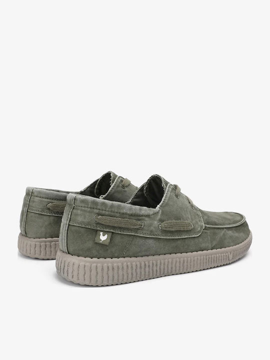 Ανδρικά Boat Shoes σε Πράσινο Χρώμα Relaxed Fit