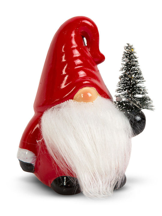 Illuminated Decorative Christmas Santa Battery Powered Green 13x9x7cm