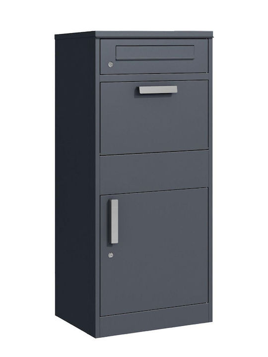 Relaxdays Briefkasten Für Draußen Inox In Grau Farbe