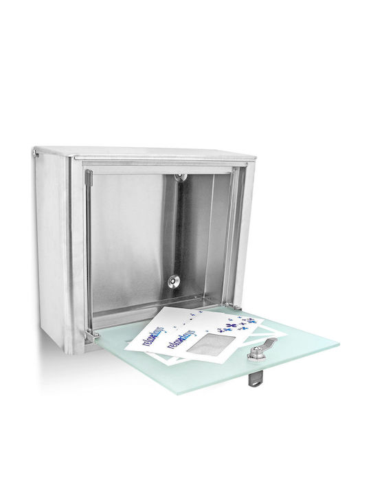 Relaxdays Cutie Poștală Pentru Exterior Din Inox Culoare Gri 30x10x40cm