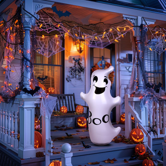 Inflatable Decoration Halloween Ghost 120cm White Pvc