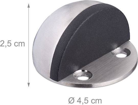 Türstopper Rostfreier Stahl Grau 6 Stück