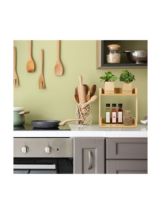 Relaxdays Spice Organizer from Bamboo Beige