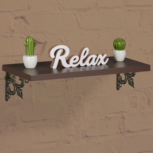 Relaxdays Raft De Colț Din Metal Maro 145x145mm 2 Bucăți 10032100_490