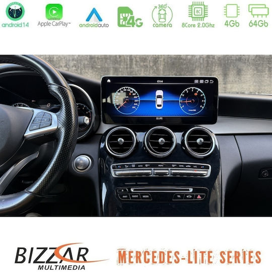 Bizzar Автомобилна Аудио Система за Mercedes-Benz GLC / C Class 2016 – 2019 (Bluetooth/USB/Вграден Wi-Fi/GPS/Apple CarPlay/Android Auto/CD) с Touch Screen 8"