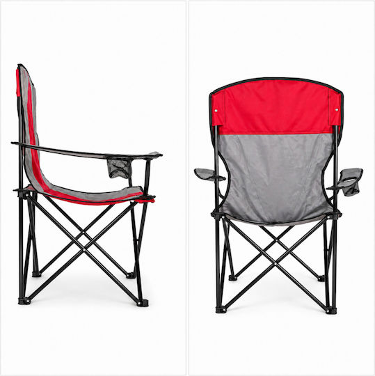 Folding Beach Chair Red Waterproof 46x46x91cm