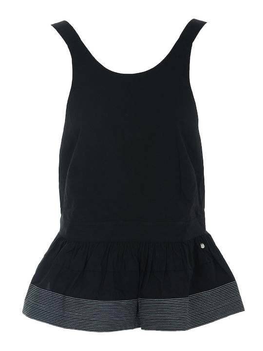 Damen Bluse Baumwolle Schwarz