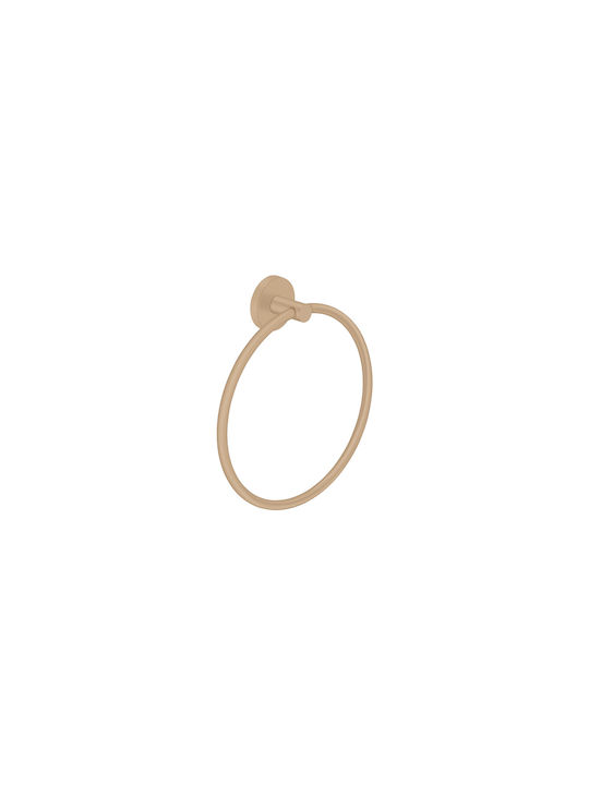 Sanco Ergon Badezimmerhaken Ring Einzel mit Schrauben Bronze