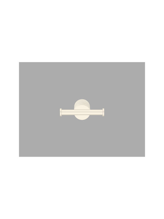 Sanco Lithos 121118-A03 Double Bathroom Hook With Screws Silver