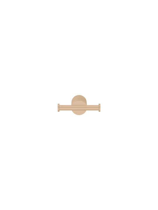 Sanco Lithos 121118-A03 Double Bathroom Hook With Screws Silver