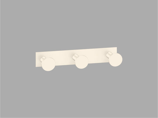 Sanco Bath 00683-М101 Тройна Кука За Банята С Винтове Бяла