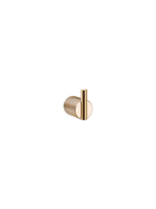 Sanco Lithos Άγκιστρο Μπάνιου Μονό με Βίδες ​5.5x5.5cm Ασημί