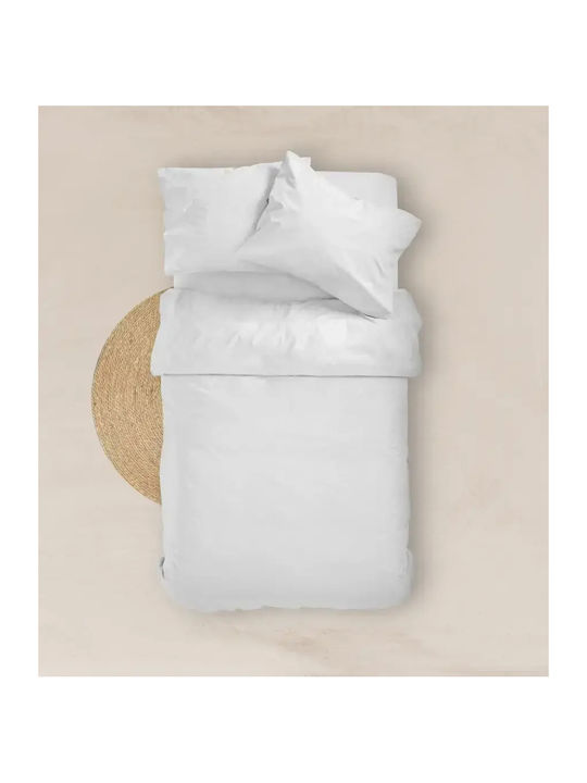 Borea Solid Single Bed Sheet With Rubber Hugger 100x200+25cm Khaki