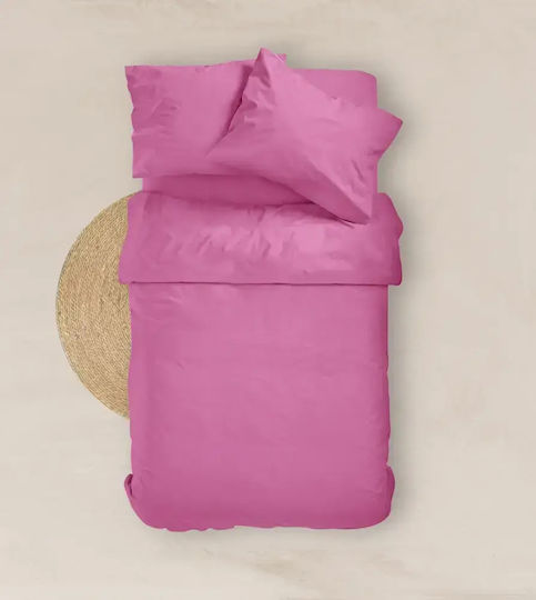 Borea Solid Single Bed Sheet With Rubber Hugger 100x200+25cm Burgundy