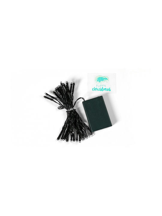 30 LED Weihnachtsbeleuchtung 3m Grüne Batteriebetriebene Reihe 2Stück