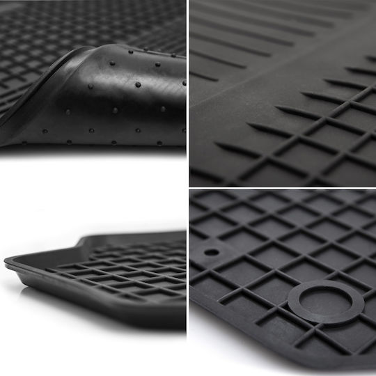 Car Rubber Mats Rear 2 Pcs Universal Peugeot Rifter 7 Seats 2018