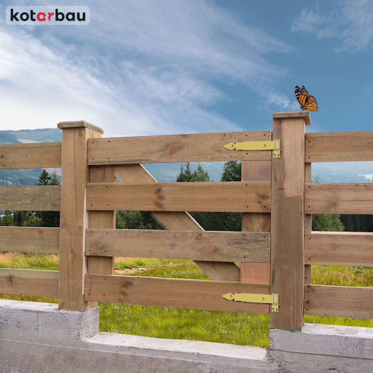 Kotarbau Strap Hinge 300 Mm Gold Galvanized Steel Garage Door Hinge Shutters Gazebo Hinge