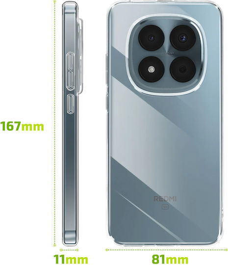 Bigben Husa Xiaomi Redmi Note 15 Pro 5G Shockproof Soft TPU Anti-galben Transparentă