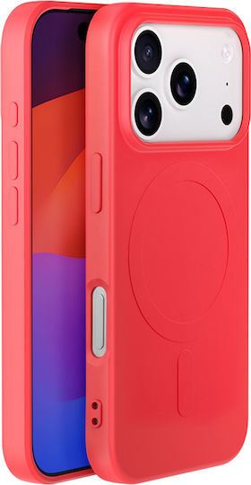 Bigben Case Iphone 17 Pro Magsafe In Soft Silicone Soft Touch Finish Red