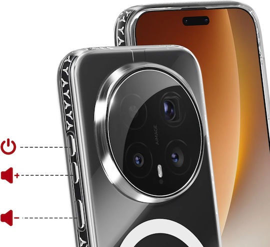 Force Case Husa Honor Magic 8 Pro Compatibil Cu Magsafe Shockproof 360 Protecție Anti-galben Transparentă