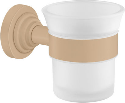 Sanco Vintage 120501-M25 Wall Mounted Glass Gold Cup Holder