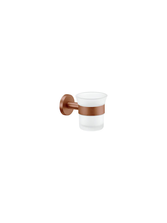 Sanco Gaea 121201-A75 Wall Mounted Glass Brown Cup Holder