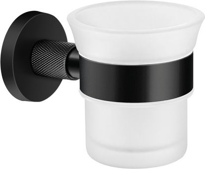 Sanco Dorian 121301-M118 Wandmontierte Glas-Getränkehalter Grau