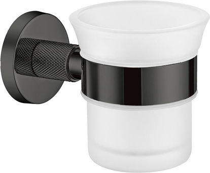 Sanco Dorian 121301-M118 Wandmontierte Glas-Getränkehalter Grau