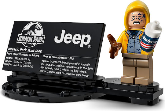 LEGO Jurassic World Jurassic Park Jeep Wrangler За 18+ Години 1924 Бройки