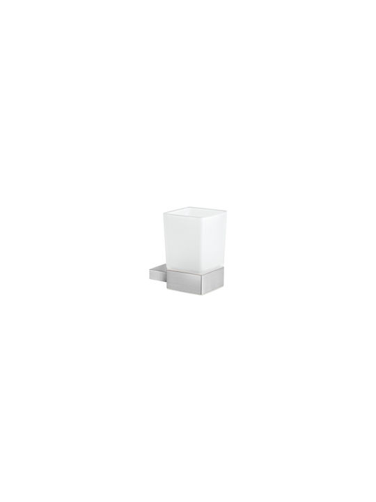 Sanco Monogram Wandmontierte Glas-Getränkehalter Beige