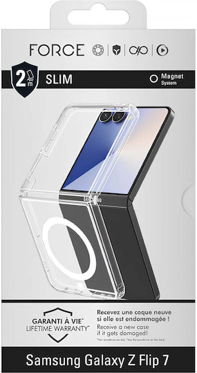 Force Case Case Samsung Galaxy Z Flip 7 Slim Magsafe Shockproof 2m Thin Transparent