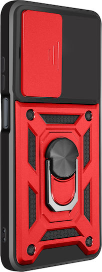 Mayaxess Case Xiaomi Redmi 15c Shockproof Mil-std 810g Camera Cover Ring Stand Red
