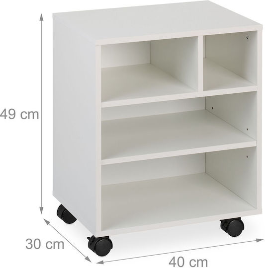 Ντουλάπι Γραφείου Ξύλινο με Ροδάκια 40x30x49cm