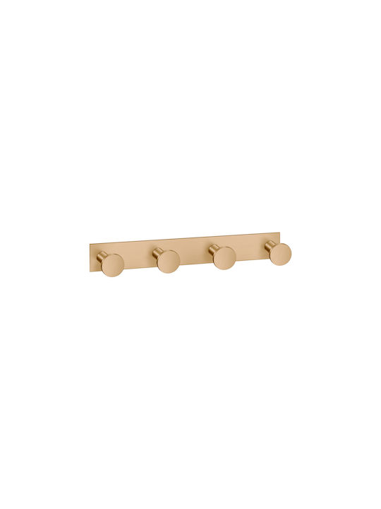 Sanco Bath Cârlig De Baie Cu 4 Locuri Cu Șuruburi Bronz