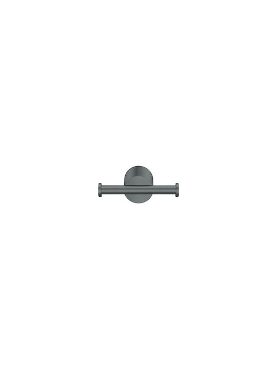 Sanco Elysian Double Bathroom Hook With Screws Bronze